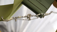 Bratara din Argint Reins cu perle si pietre semi-pretioase (Zirconiu Incolor, Sidef) - Peace pearl, vedere in detaliu, 02R01-0010