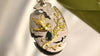 Colier din Argint Reins, cu piatra semi-pretioasa din Agat verde - Graceful Hatch, vedere detaliata medalion, 01R01-0001
