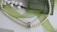 Colier din Argint Reins, cu perle naturale de apa dulce – Silver Pearl, vedere detaliata, 01R01-0011